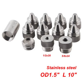 10 inch Stainless Steel Modular Solvent Trap 1.375x24 MST Kit 1.58'' OD ADAPTER 1/2X28 5/8X24  + Drilling Jig + Booster