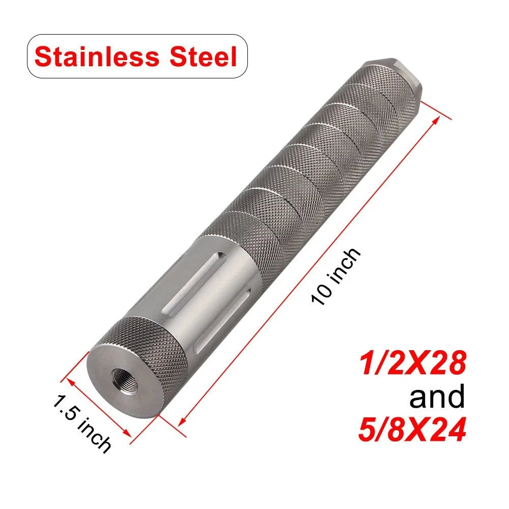 10 inch Stainless Steel Modular Solvent Trap 1.375x24 MST Kit 1.58'' OD ADAPTER 1/2X28 5/8X24  + Drilling Jig + Booster